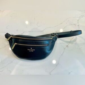 Kate Spade - Cross Body Bag - Leila Pebble Leather Belt Bag (black)
